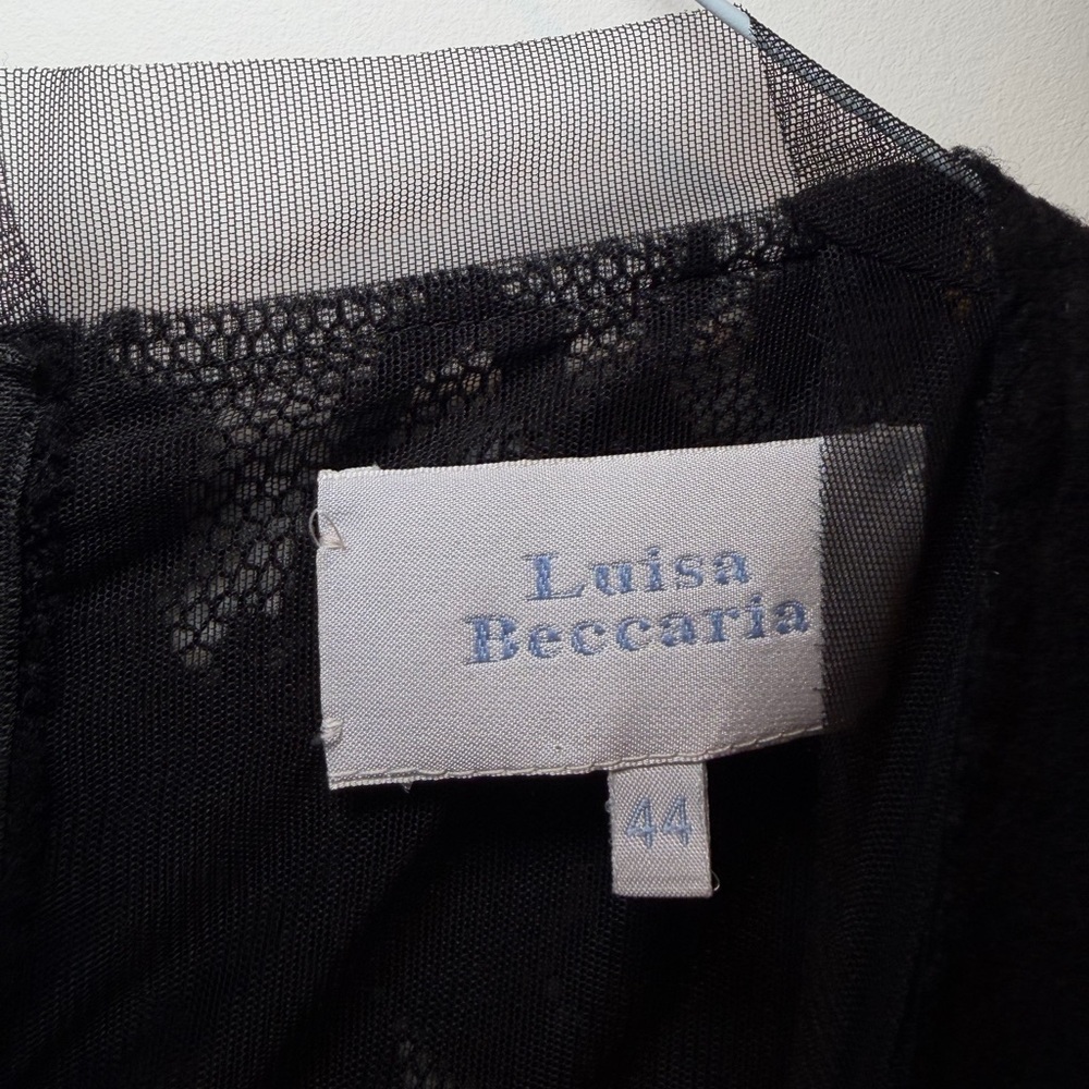 Chic Black Lace Long Sleeve Dress - Picture 2 of 6